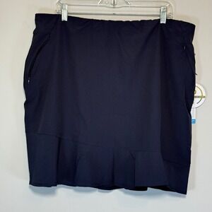 NWT Tail Women's Size 18 Golf Navy Blue Skort Slant Welt Pockets Casual Outdoors